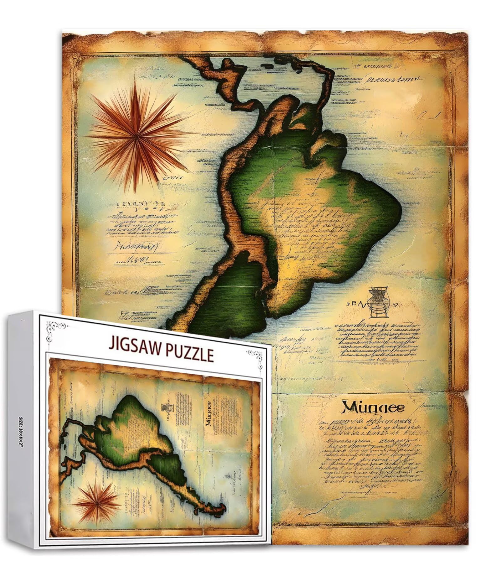 Puzzle 1000 Pièces Adulte Puzzle Carte du Monde Puzzles Classiques, 1000 Pièces Jeu éducatif défi Jouet Puzzles Rétro Art DIY Jeu Occasionnel Jouets Cadeau Intéressants Ami De Famille Approprié S-906