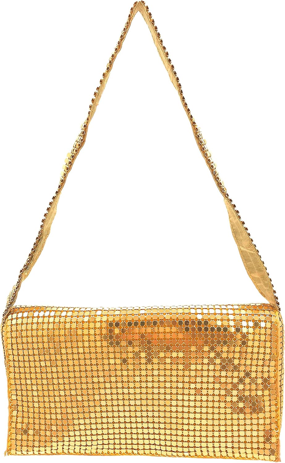 Women Vintage Evening Clutch Metal Mesh soft purse with Short Shoulder Strap for Parties, Weddings, Events - Image 3