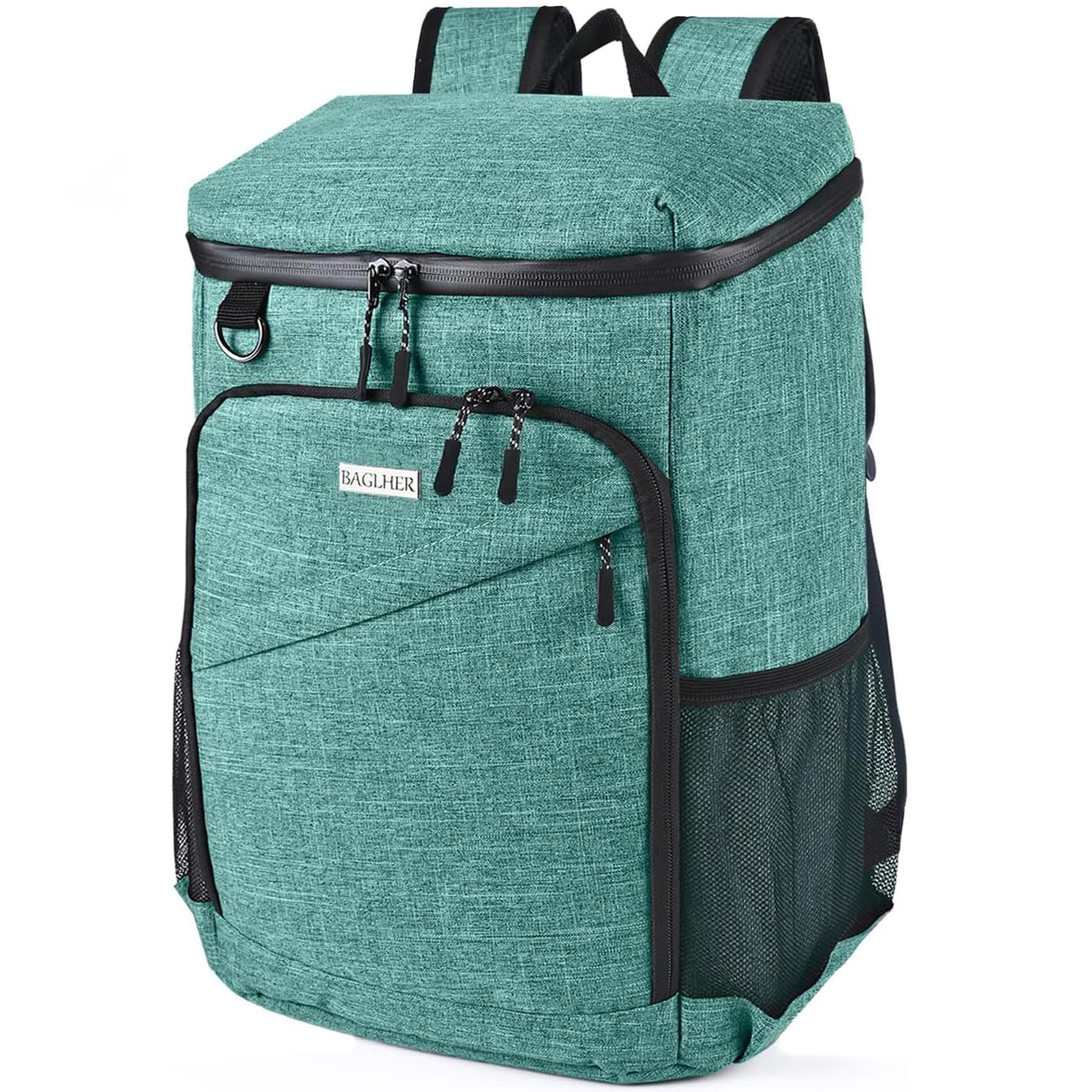 BAGLHER Lightweight Insulated Cooler Backpack - 30 Cans, Leak-Proof for Lunch, Picnic, Hiking, Camping Trips