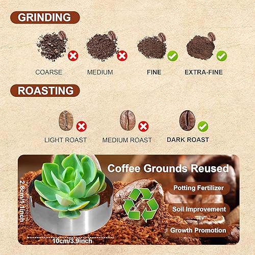 Miniatura 5 de Cápsulas de café reutilizables (taza de café de 7.77 fl oz230ml), cápsulas de café recargables de acero inoxidable para máquina Vertu, SOLO