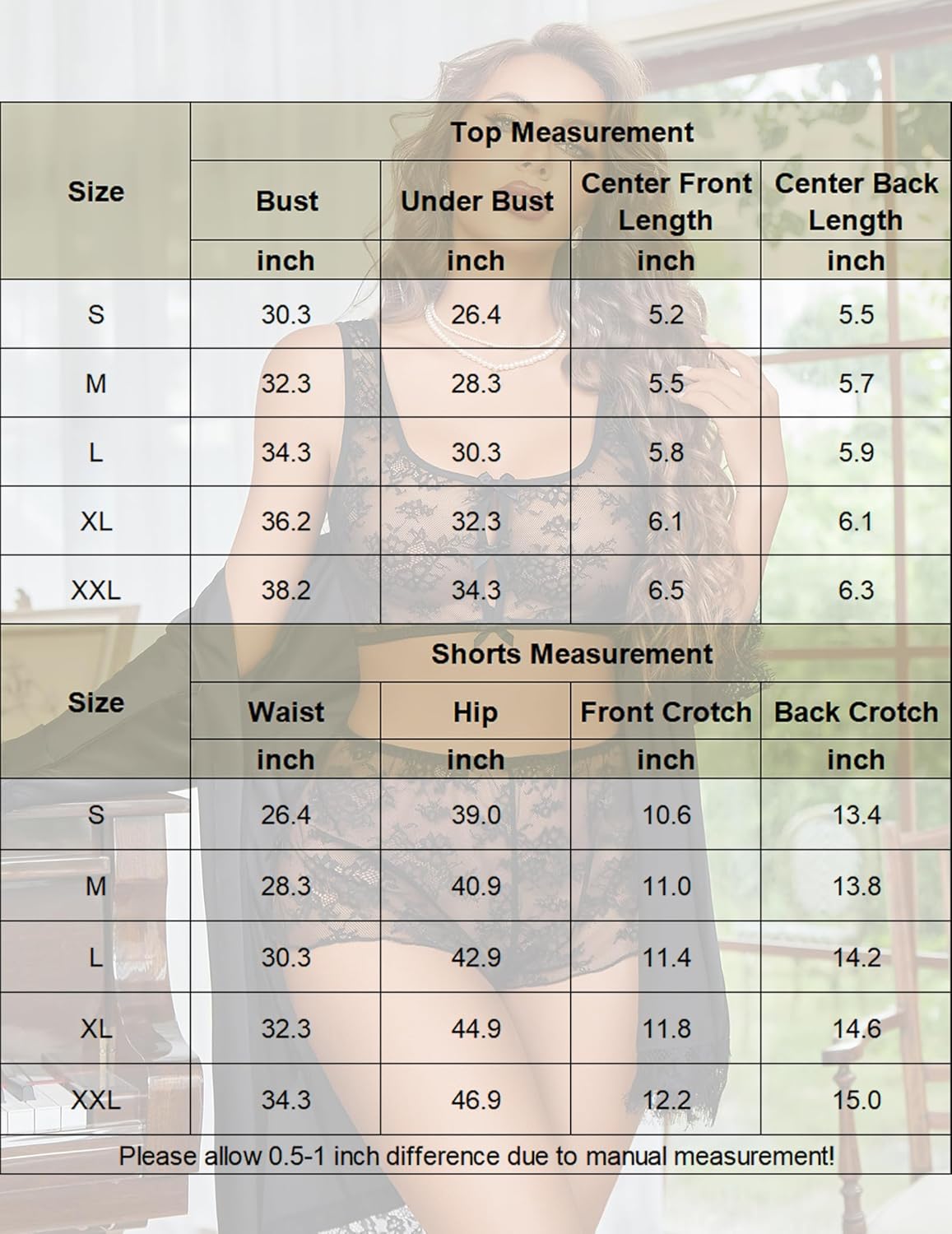 Avidlove Lingerie Sets for Women Sexy Bow Pajama Set Sheer Floral Lace Bra and Panty 2 Piece Nightwear - Image 7