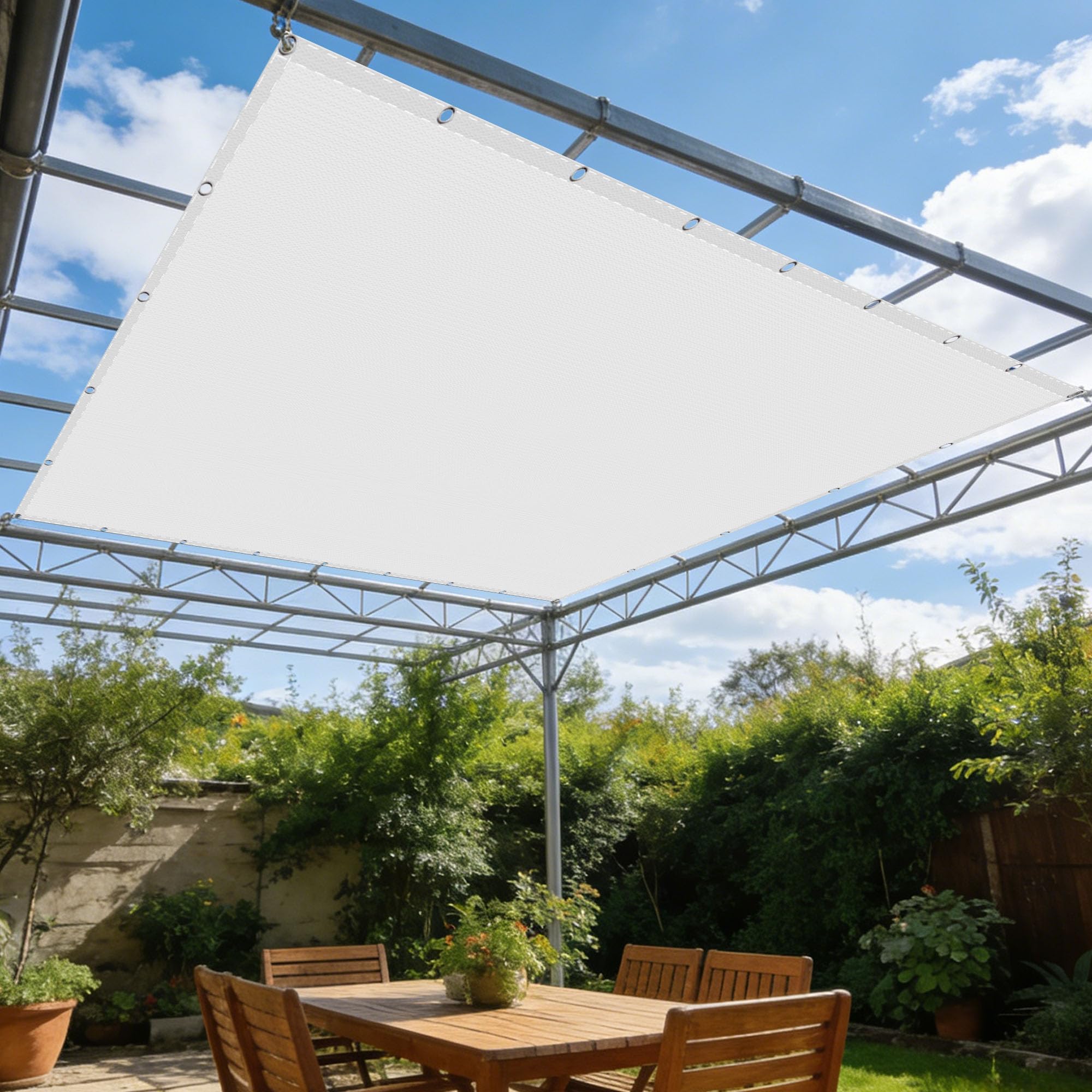 Voile d'ombrage antidéchirure 5 x 7.5 m pour protéger du soleil