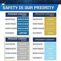 Vista 3 de PEAK Power Vision - Faros delanteros plateados de alto rendimiento 9004/HB1 de 65 W (paquete de 2)