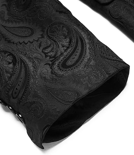 Miniatura 6 de COOFANDY Chaqueta de Esmoquin Floral para Hombre con Solapa de Chal Paisley, Chaqueta Blazer para Cena, Baile de Graduación, Boda