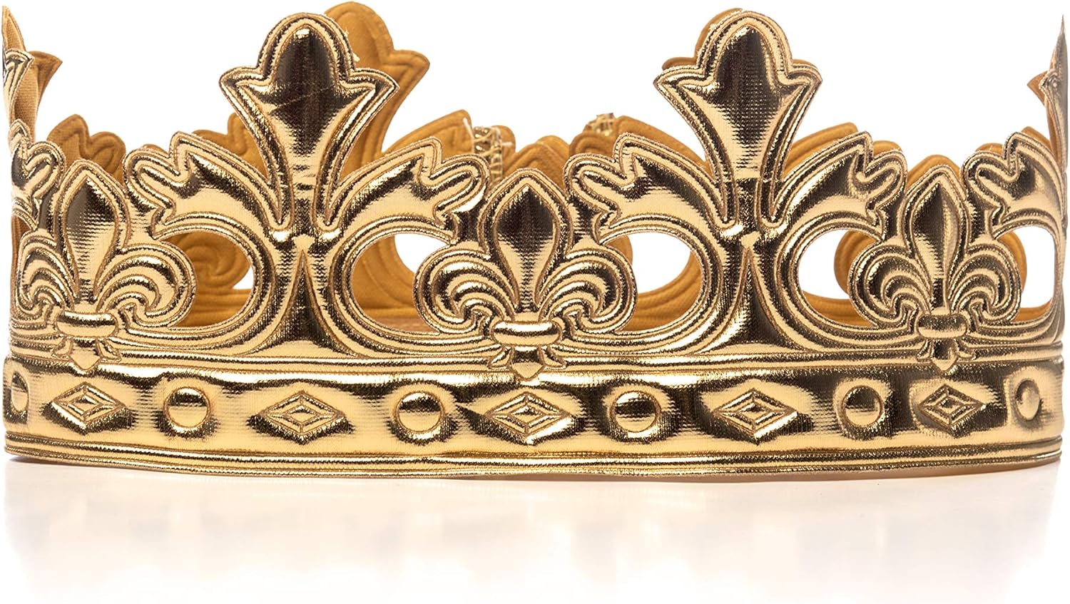 Little Adventures Soft Golden Prince and King Crowns Dress Up Costume Accessory