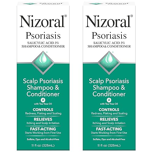 Nizoral Champú y acondicionador para la psoriasis, paquete individual, 2 unidades