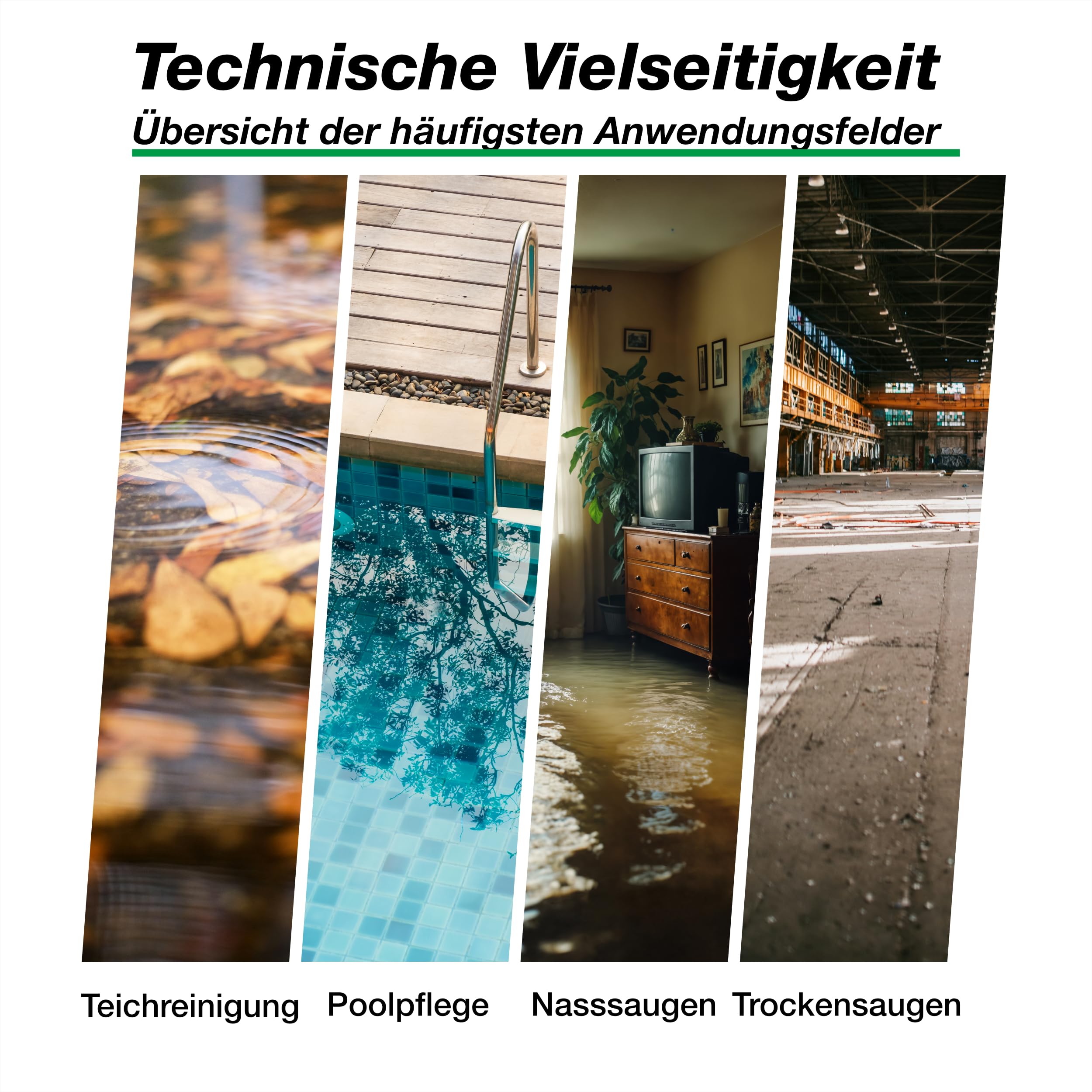 Wagner Green Teichsauger 35 Liter VA | komplett Teichschlammsauger für die Reinigung für Gartenteich Schwimmteich Fischteich Pool und Haus