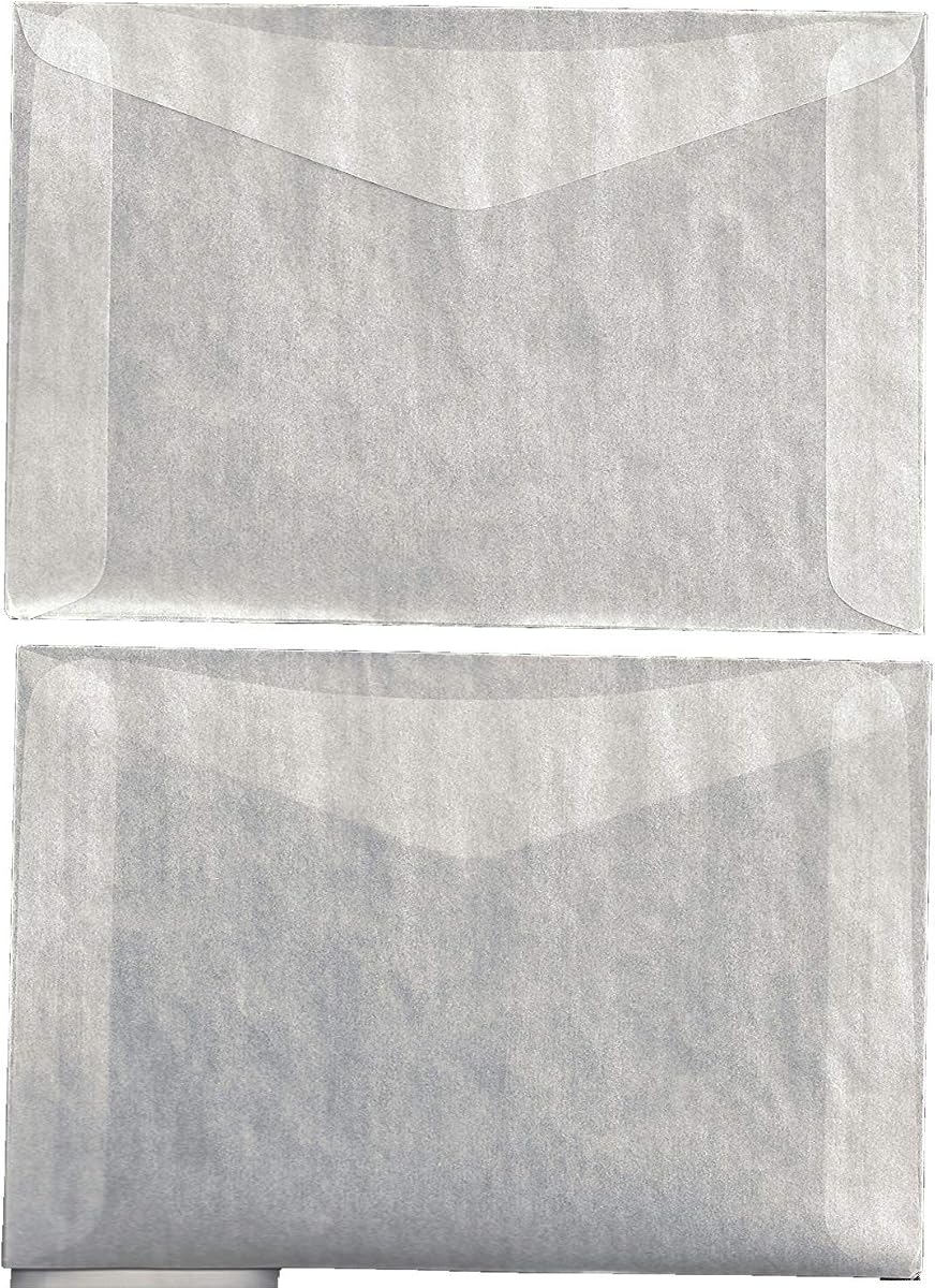 Guardhouse Glassine #8 Sobres 4 1/2 x 6 5/8” 114 x 168 mm Paquete de 1000