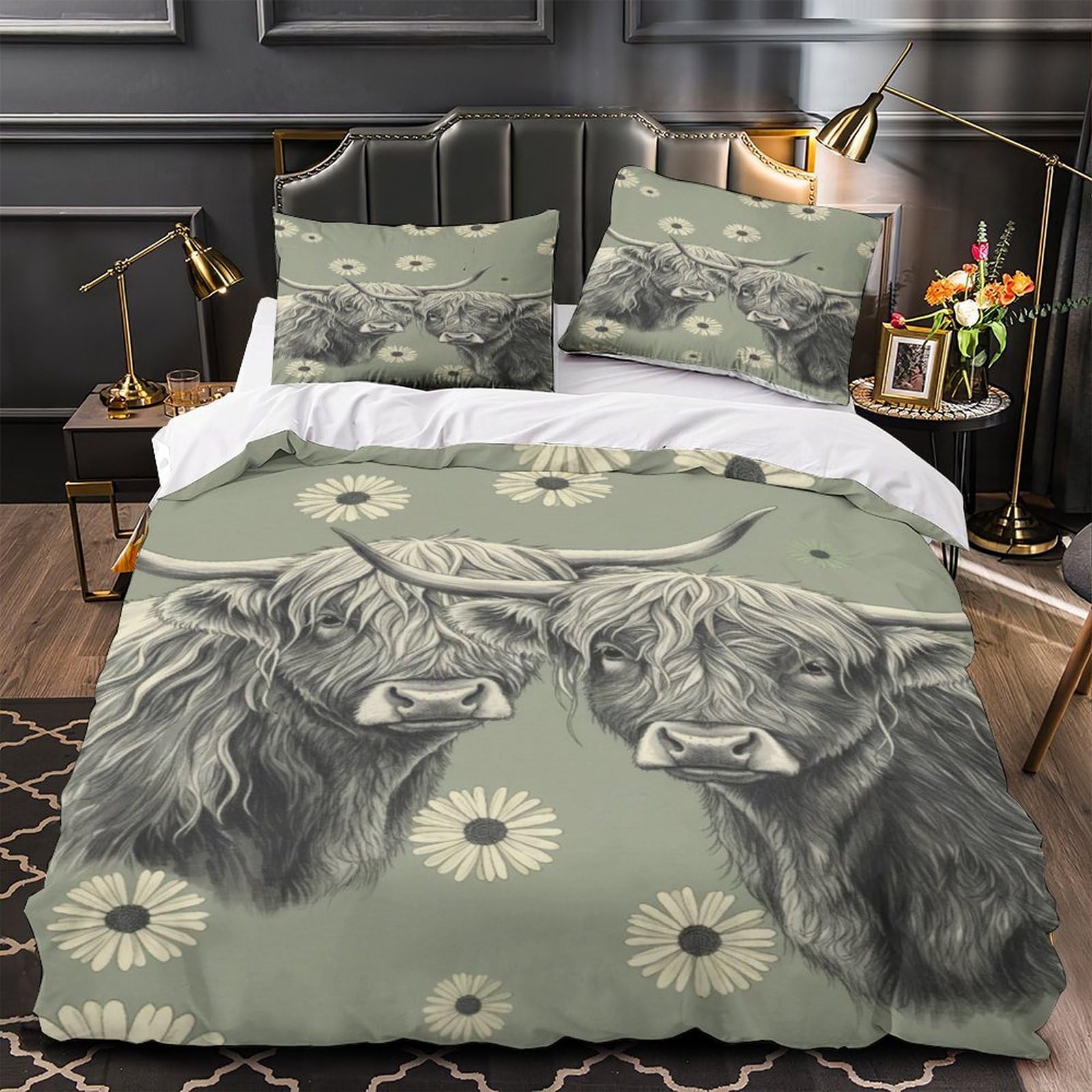 Housse de couette fermeture éclair pratique pour lit simple parure de lit facile à enfiler 140x200