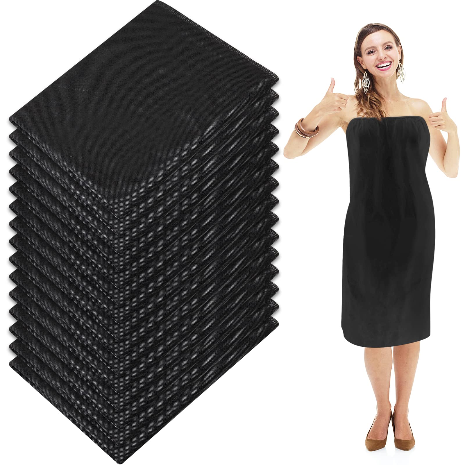 Disposable Spa Wrap, Adjustable Non-Woven Bath Wrap Closure Disposable Robes for Women Salon Spa Sweat Steaming