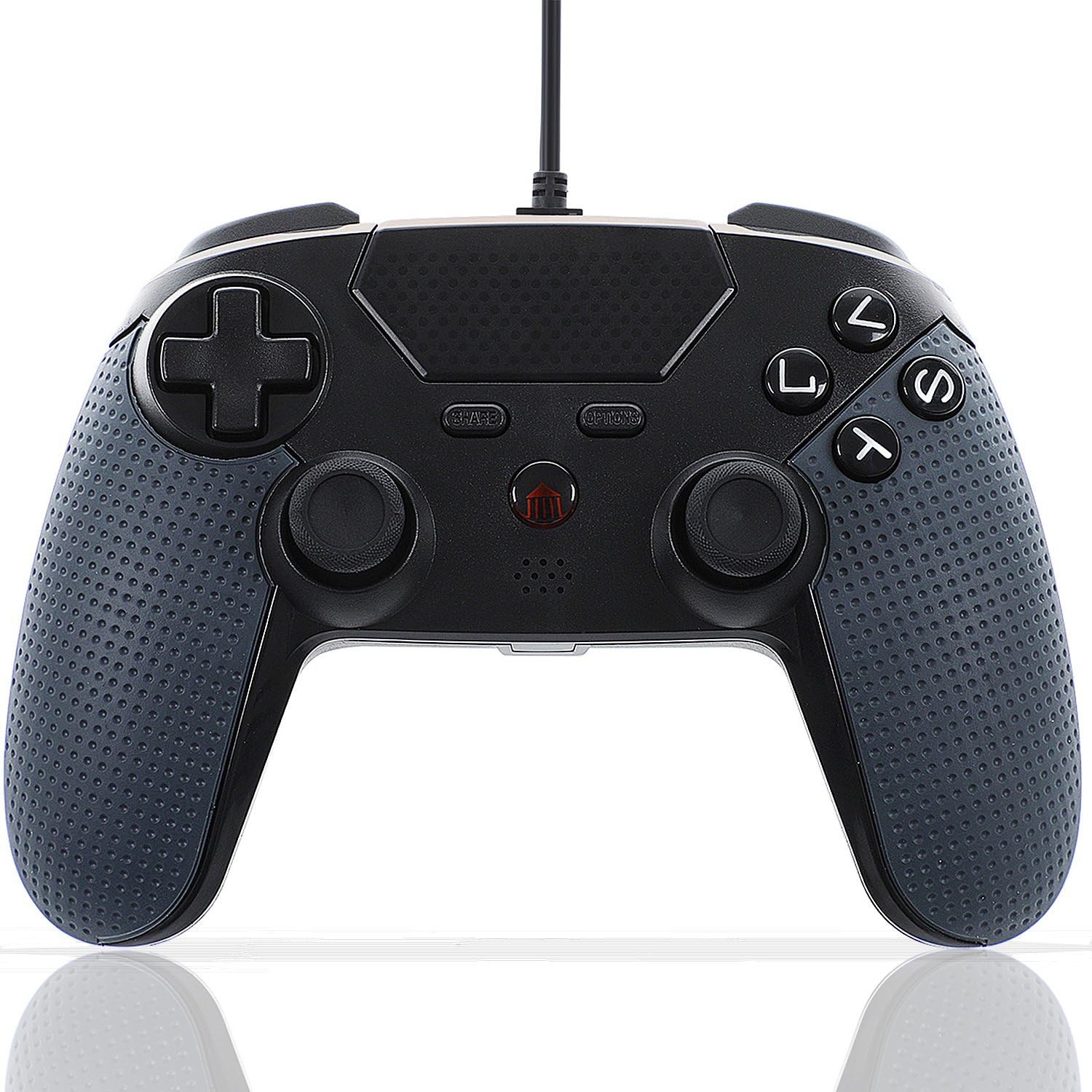 TEVIFUN Wired GAME Controller for PS4 Gamepad Joystick Vibration feedback Touchpad Compatible with PS4 PRO and Windows PC