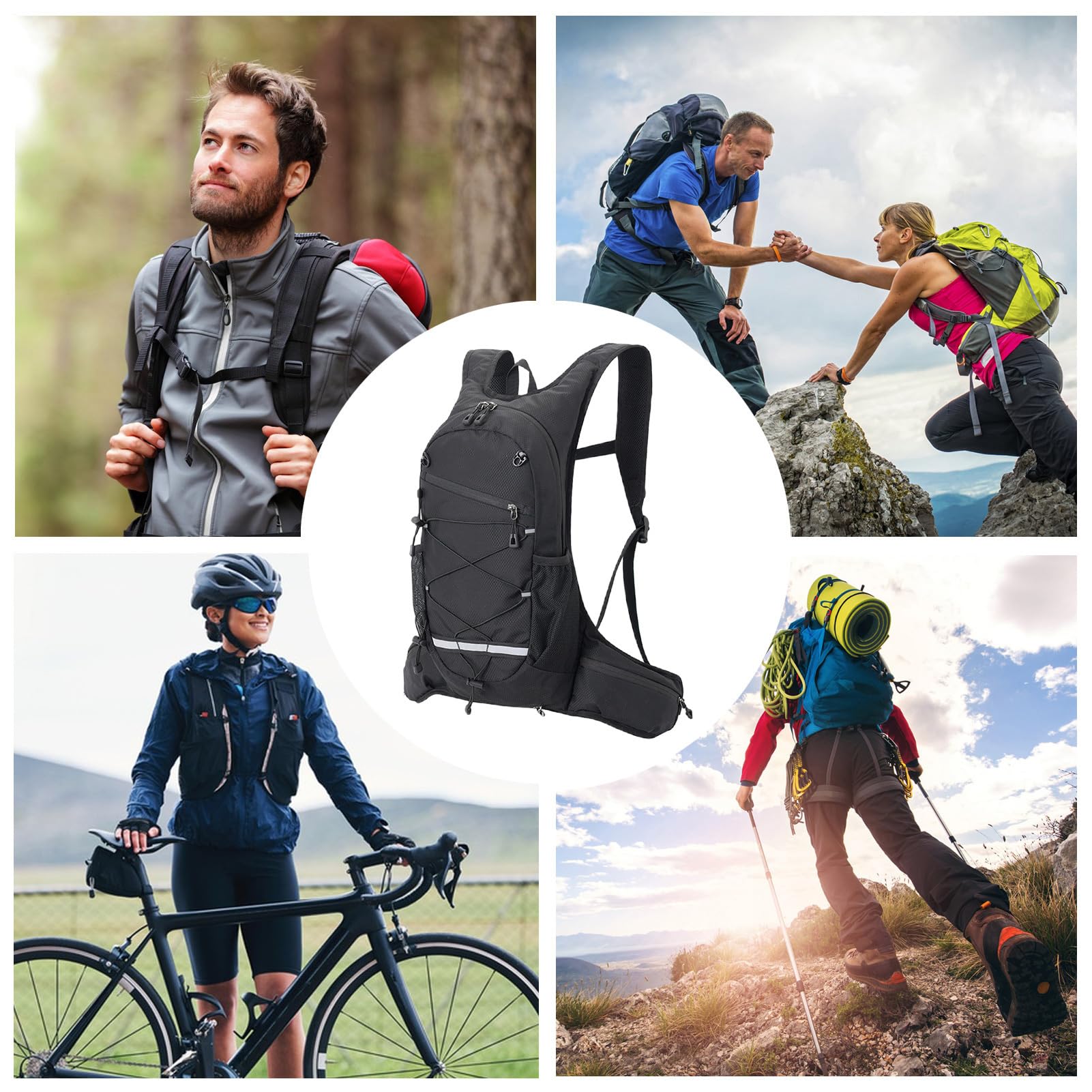 Plecak Trekkingowy Dla Kobiet 20 l Regulowany Wodoodporny Torba