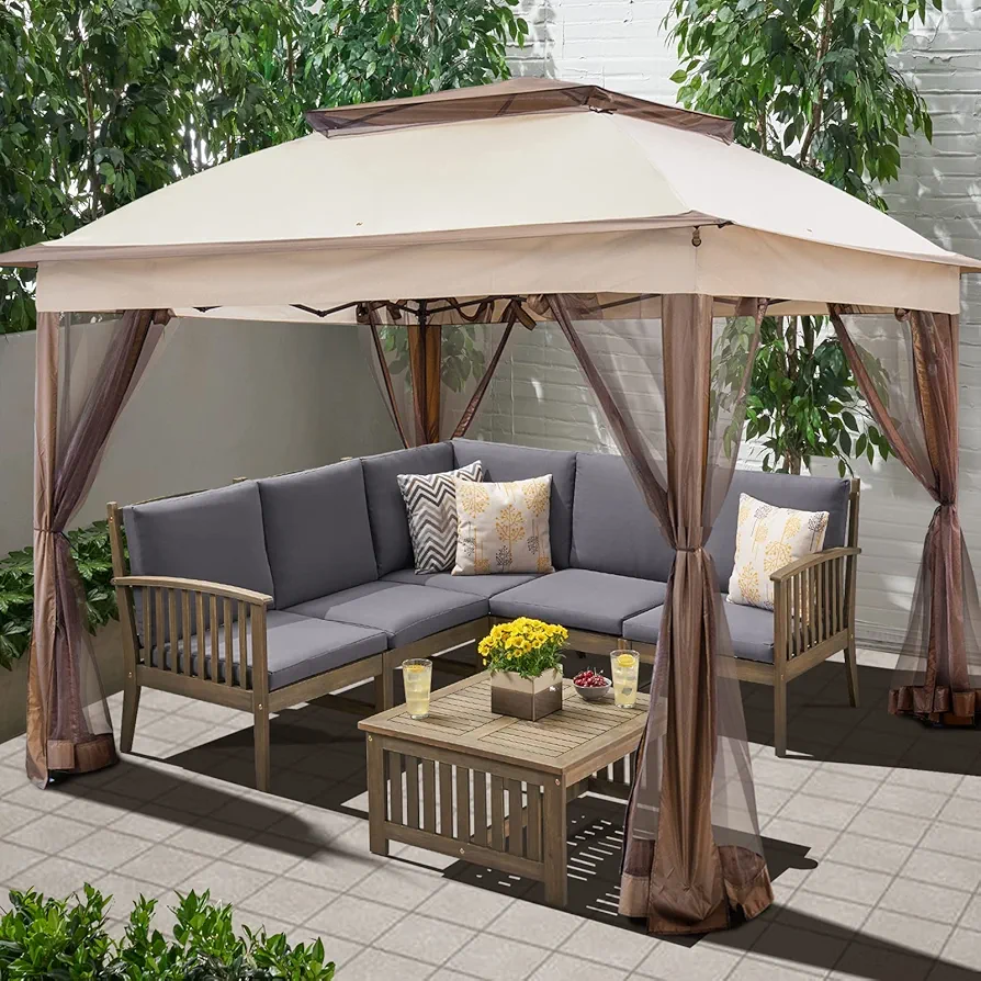★11日24時終了★　組み立て式　Maletin Ligero 吉野杉② Amazon.com : Joyside 11'x11' Pop Up Gazebo for Patios Canopy