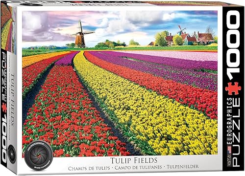 EuroGraphics (EURHR Tulip Field - Rompecabezas de 1000 piezas, color rojo