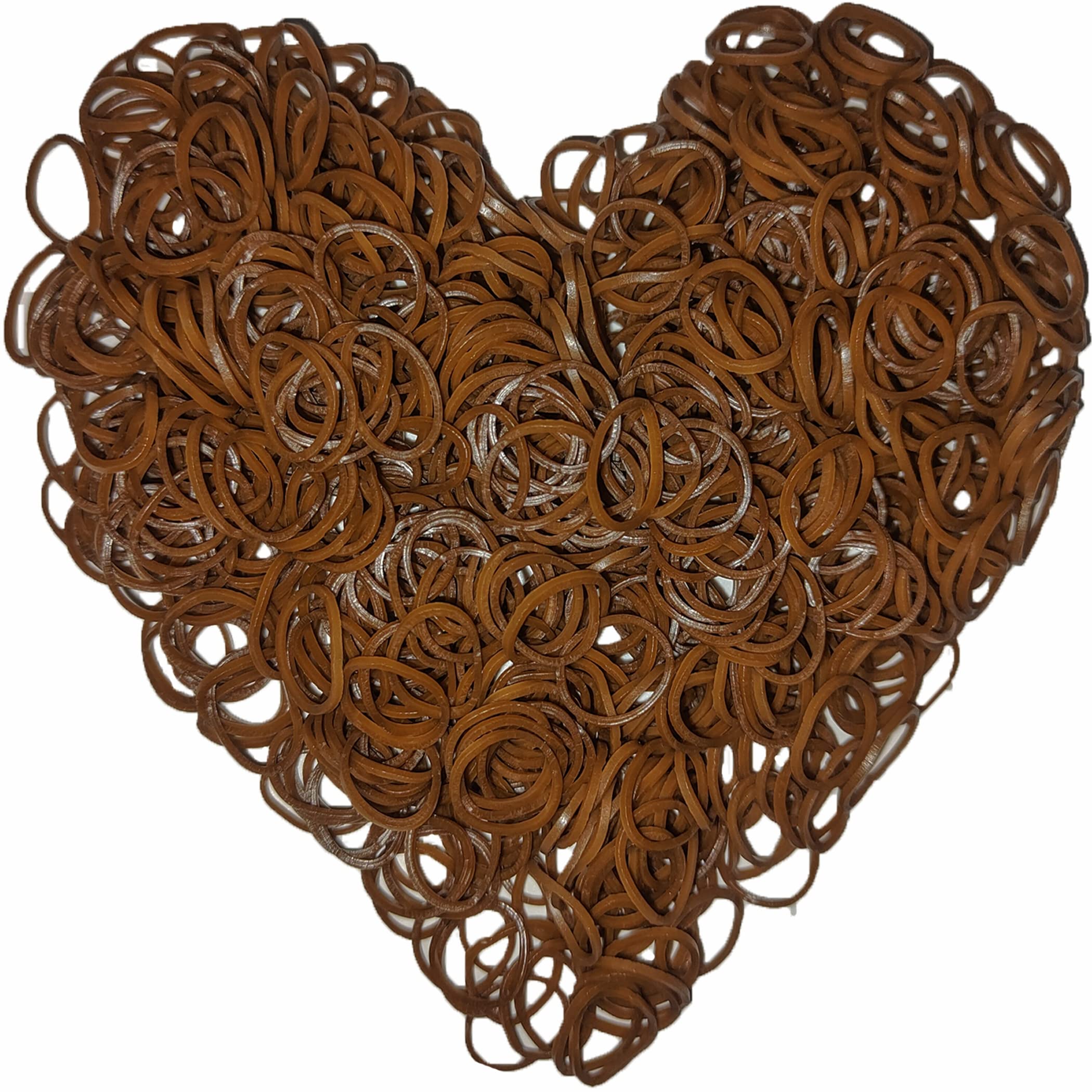 Yowamho 900 Coffee Rubber Band with 24 S-clips and 1 Small Crochet, Elastic, Not Easy to Break.