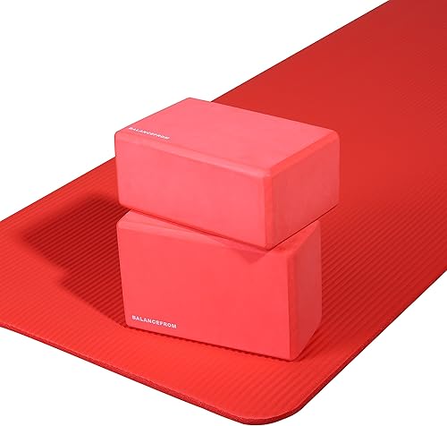 Miniatura 5 de BalanceFrom GoYoga - Juego de 2 bloques de yoga de alta densidad, 9 x 6 x 4 pulgadas cada uno