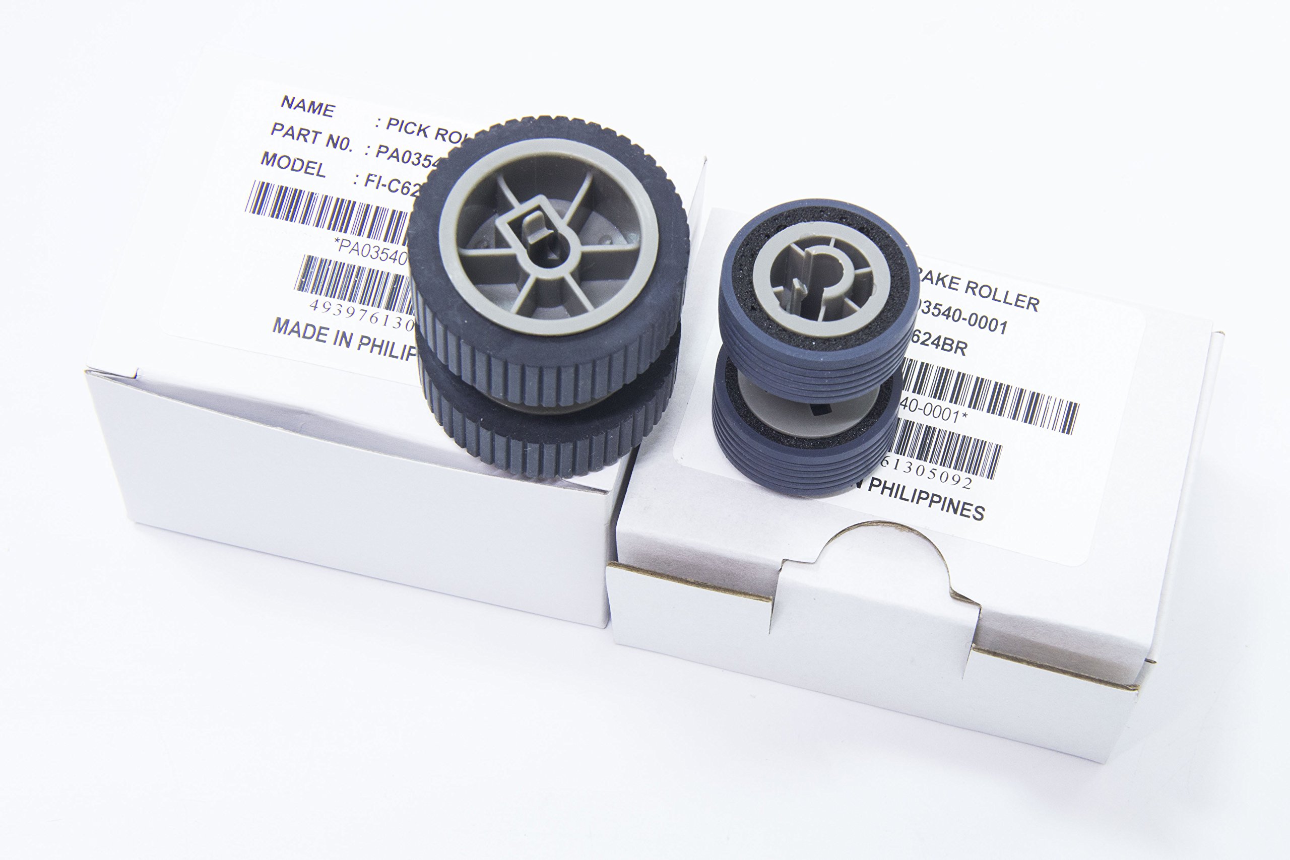 Yanzeo PA03540-0001 PA03540-0002 - Rodillo de selección de escáner para Fujitsu Fi-6130 Fi-6140 Fi-6230 Fi-6230Z Fi-6240Z Fi-6140Z