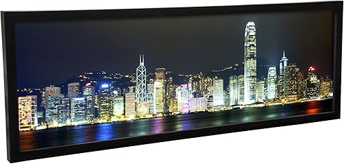 Miniatura 2 de Portarretratos panorámico negro (24 x 8 pulgadas)