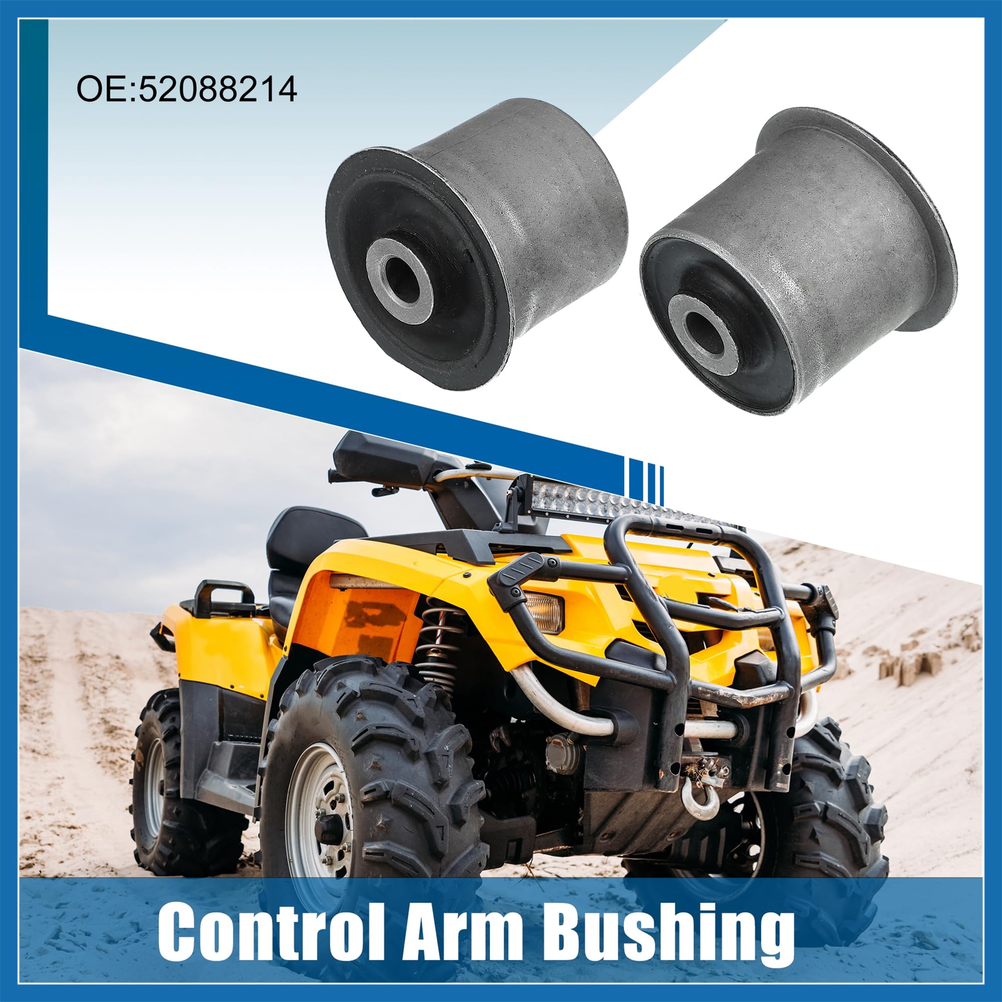 A ABSOPRO 2pcs Supérieur Avant Voiture Contrôle Arm Douille Suspension Remplacement 52088214 pour Jeep Grand Cherokee 2000-2004 Remplacement d'article