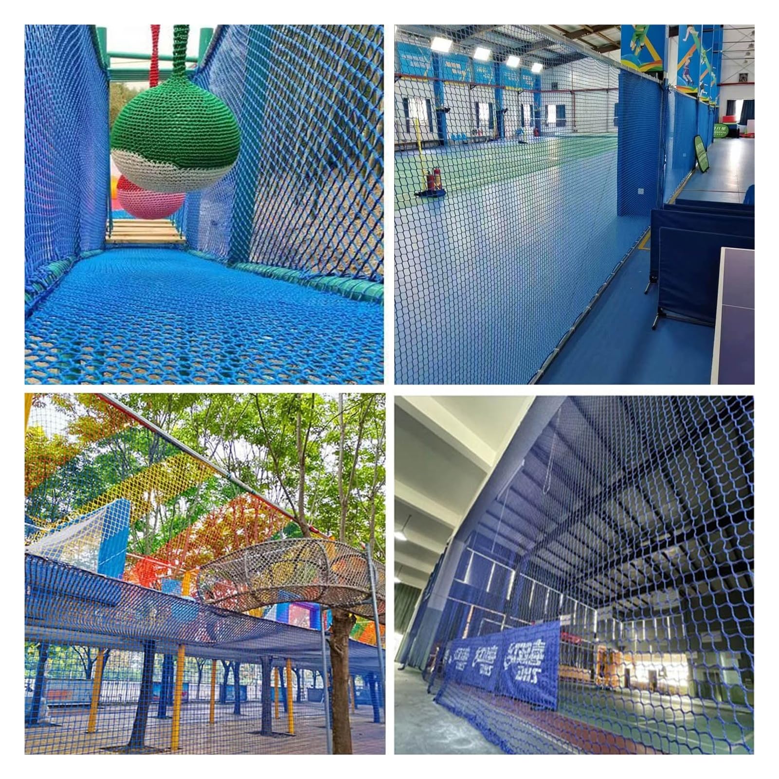 Outdoor Sports Net Ber - Rete da arrampicata in poliestere resistente agli strappi per campi da gioco e campi da banton (1 x 2 m)