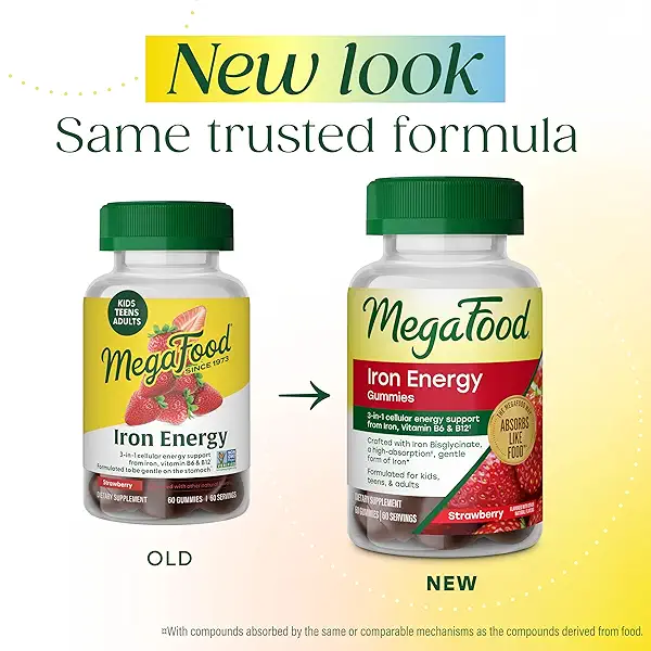 Megafood Iron Energy Gummies, 60 CT 2