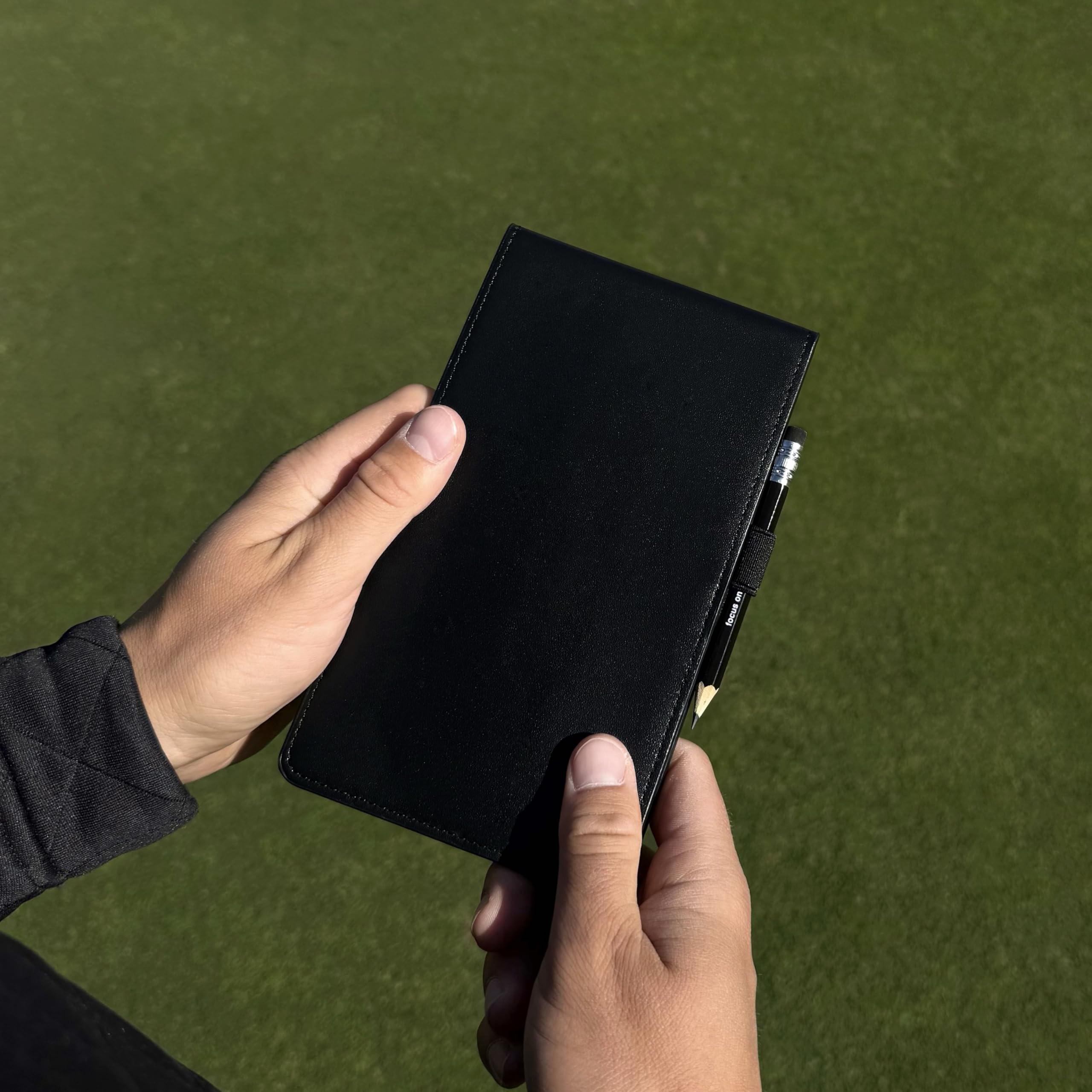 Generisch Scratch Golf - Porta carte punteggio con matita | Premium Scorecard & Yardage Book Holder