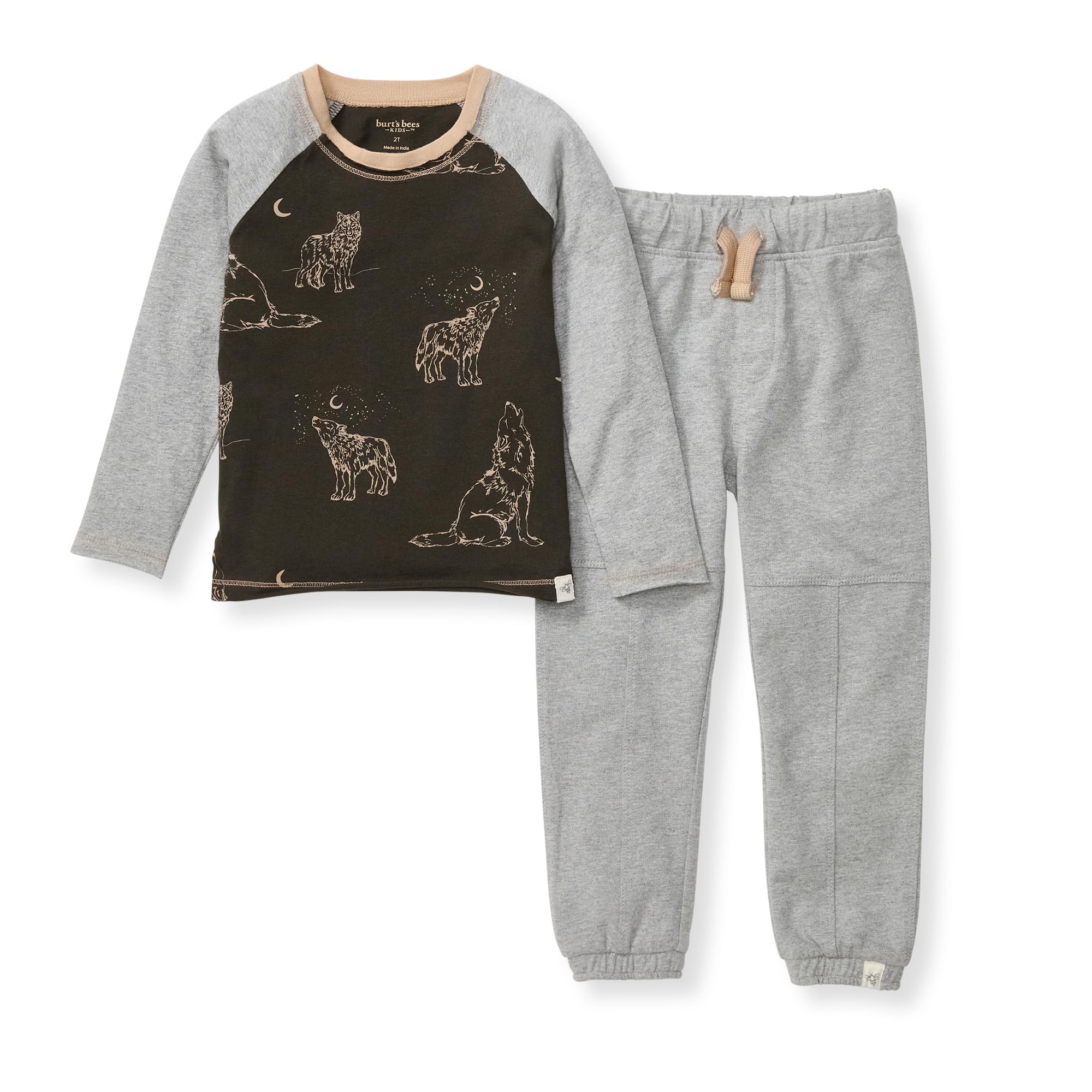 Burts Bees Baby Boys Shirt and Pant Set Long Sleeve Top Bottom Outfit Bundle 100 Organic Cotton