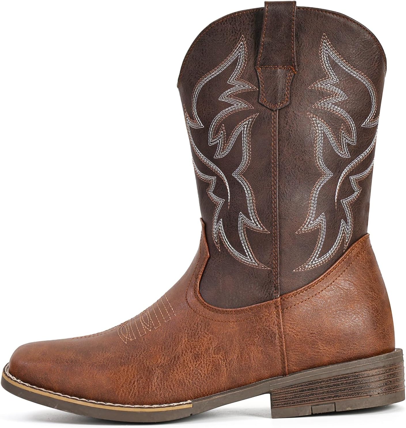 IUV Cowboy Boots For Men Wide Square Toe image 5