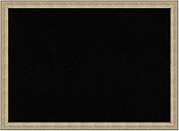 Vista 14 de Amanti Art Tablero de corcho negro para pared, tablero de visión de 18 x 26 pulgadas con marco champán, decoración de oficina mediana