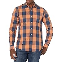 Amazon Essentials Camicia in Popeline a Maniche Lunghe Slim Uomo