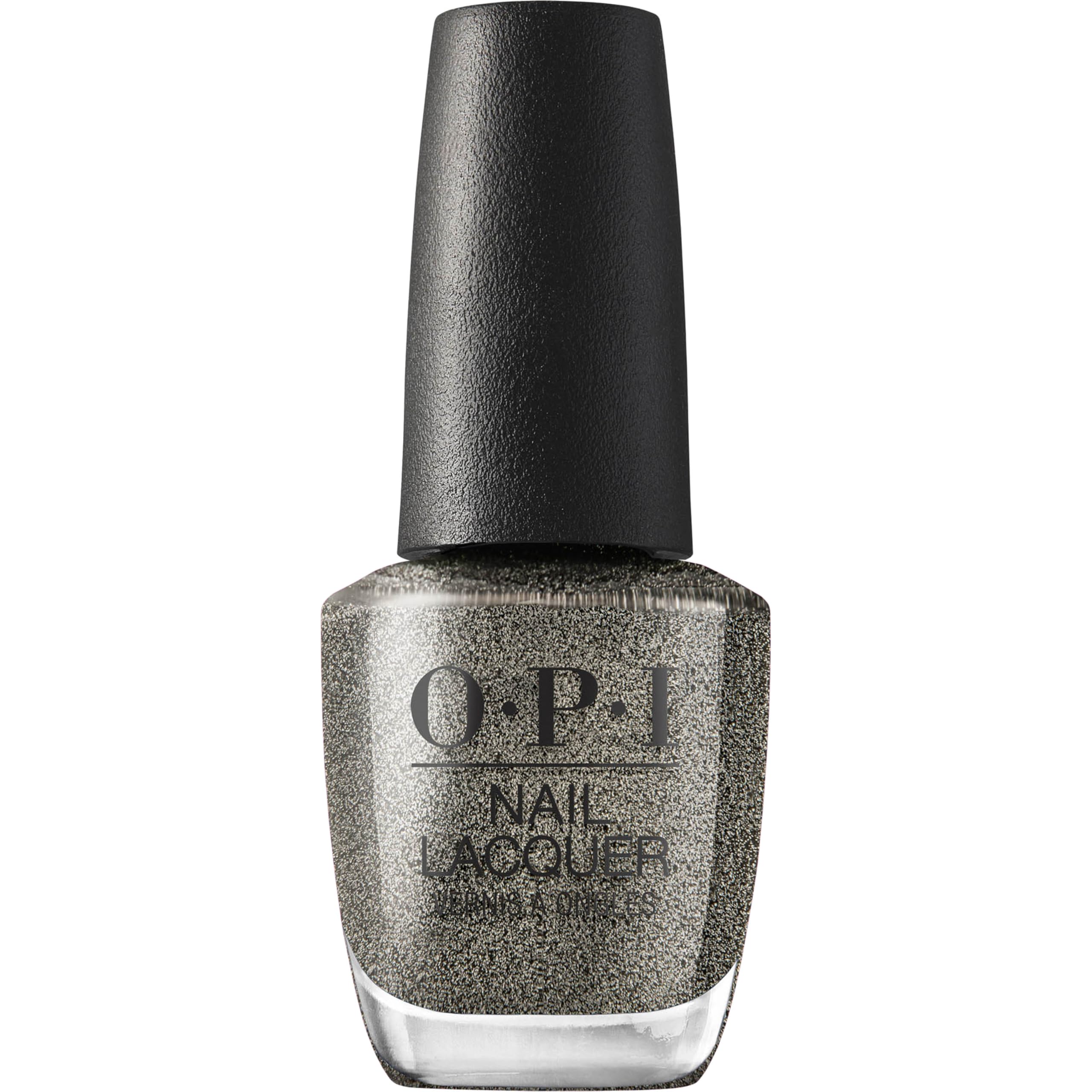 OPI Nail Lacquer Tempted to Lick-orice | Opaque Dark Cool Gray Shimmer Chip Resistant Nail Polish | Good Enough to Treat Collection | Holiday 2025-image-47