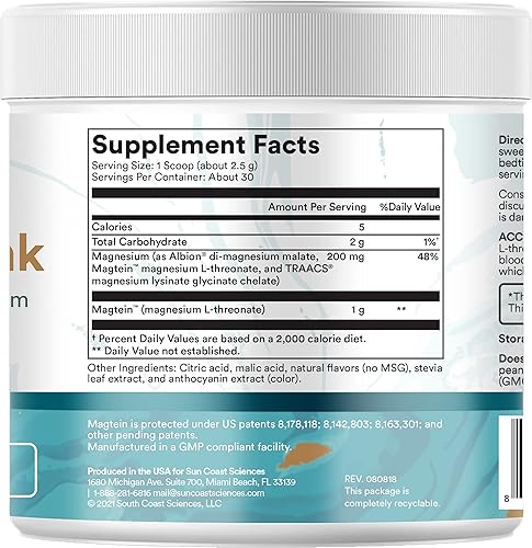 Miniatura 2 de Sun Coast Science Sun Coast Sciences AccuThink - Cerebro de magnesio patentado - Suplemento de memoria de 2.64 onzas Salud cerebral, sueño, aumento