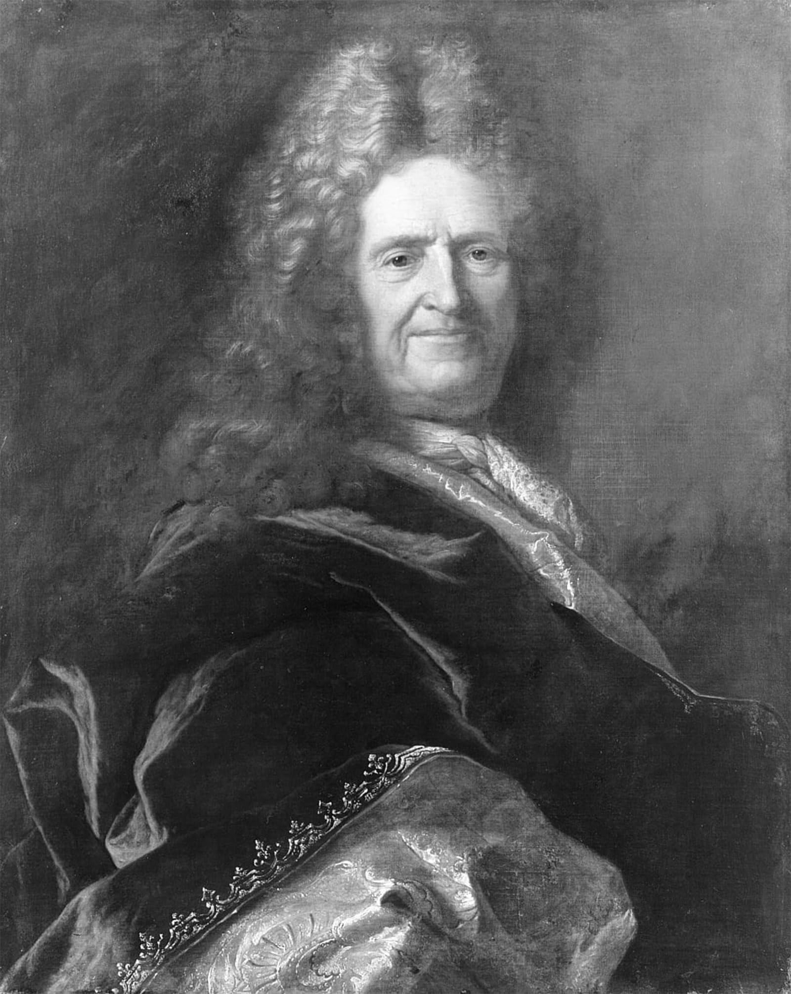 SERENDIPITP Vintage Picture Print on Canvas Wall Art Poster Portrait of a Man by Hyacinthe Rigaud Artwork Print Poster for Wall Decor 60x90cm