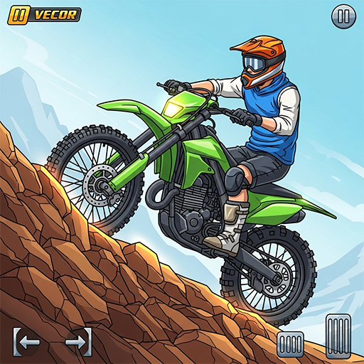 Old School Bike Race Game Retro Style