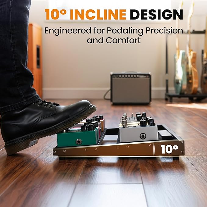 Pedalera Portátil CAHAYA con Fuente Integrada, Aluminio, 19x miniatura 7