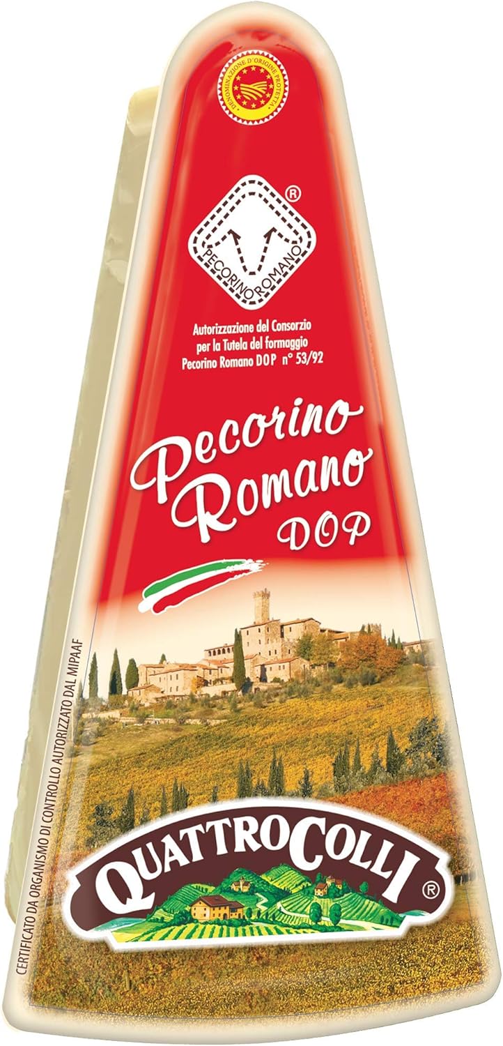 QuattroColli Pecorino Romano Cheese, 200g Amazon.co.uk Grocery