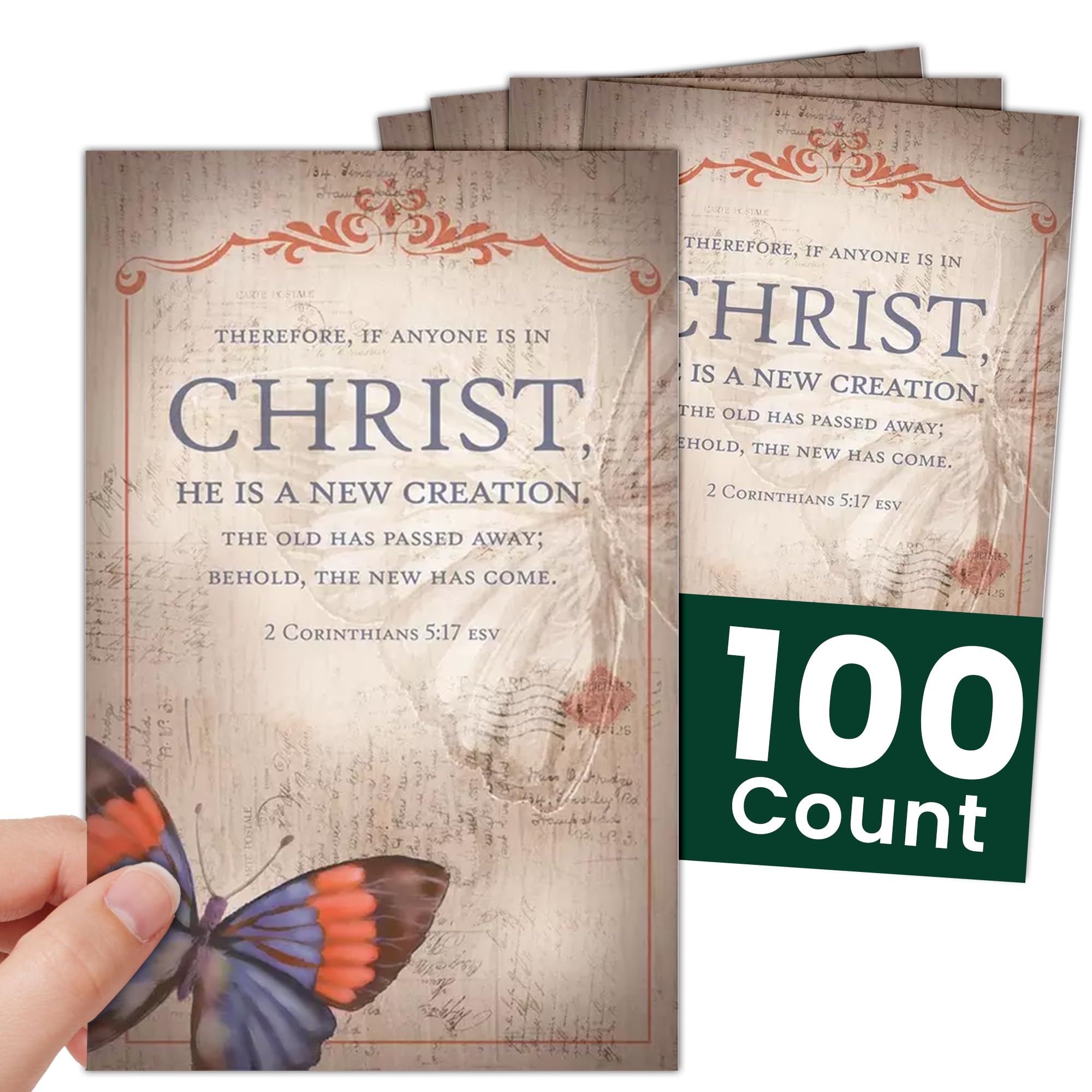 New Creation Church Bulletins Package of 100 - Welcome The Congregation, Share Church Information and Services On Quality Church Bulletin Paper - General Worship Bulletins