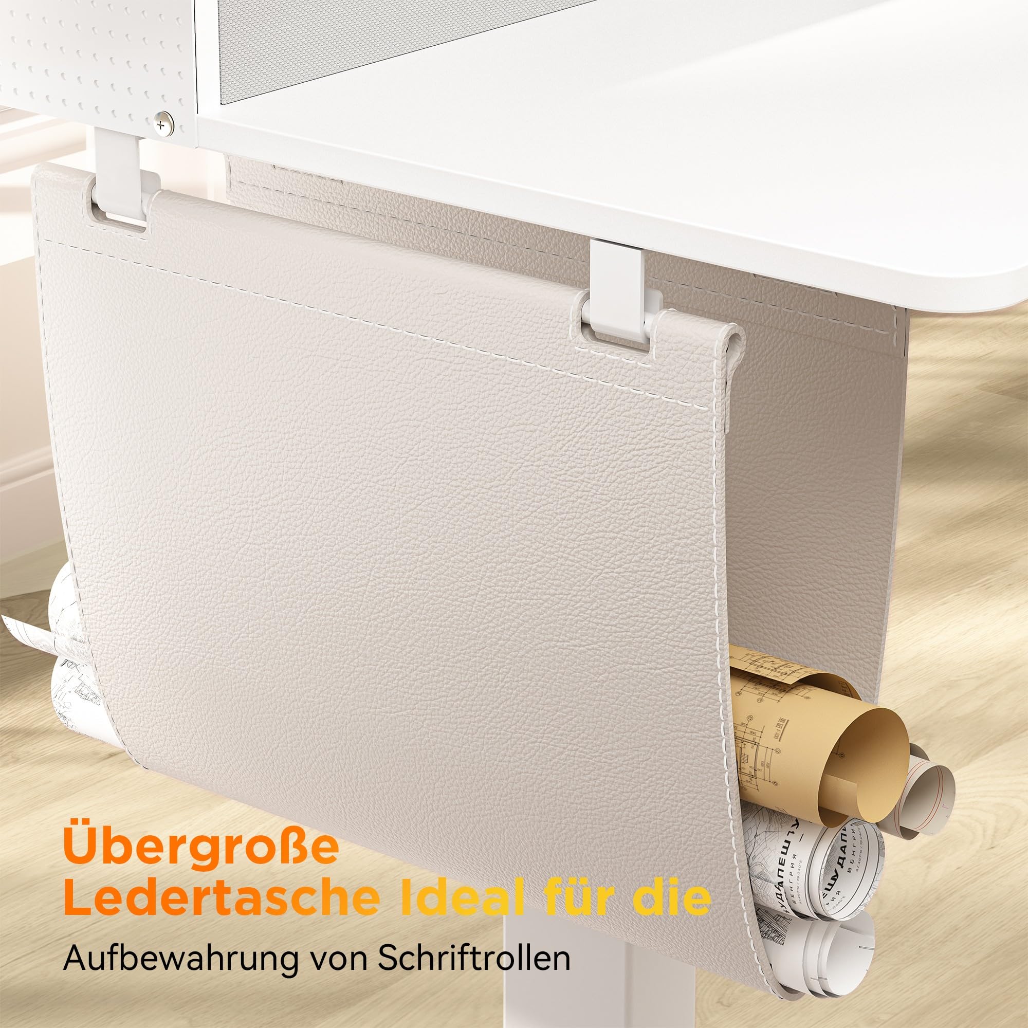 WALKINGDESK Scrivania elettrica regolabile in altezza, a forma di L, 160 x 140 cm, scrivania angolare regolabile in altezza con 3 cassetti, scrivania per computer, per ufficio, ufficio, gamer, bianco