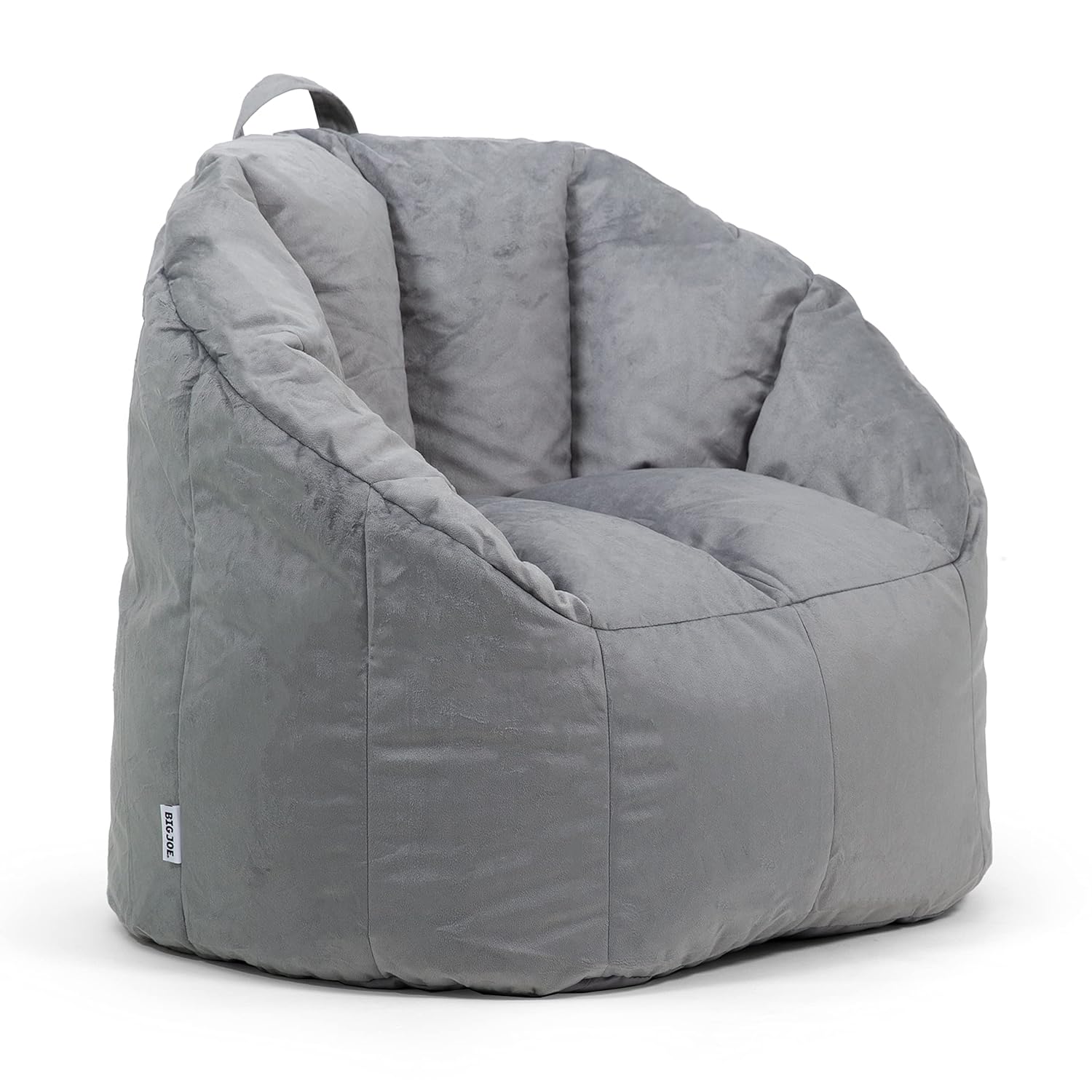 Big Joe Milano Bean Bag Chair, Multiple Colors 32" x 28" x 25" Gray