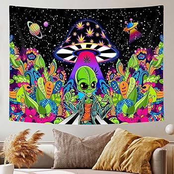 Amazon.com: Alien Cool Tapestries, Magical Trippy