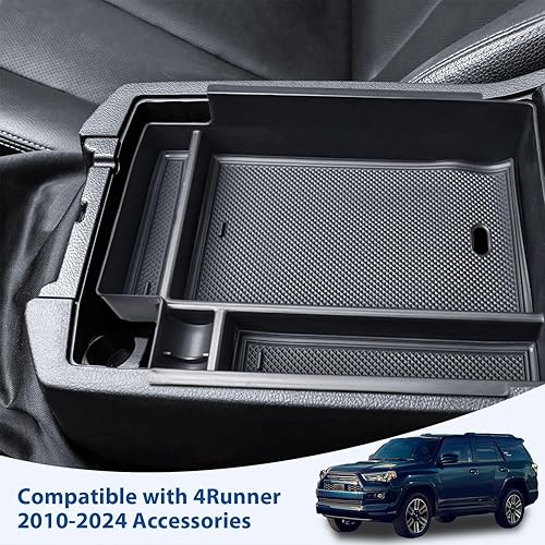 Miniatura 2 de EDBETOS Bandeja organizadora de consola central de tamaño completo compatible con accesorios Toyota 4Runner 2010-2020 2021 2022 2023 2024, caja de