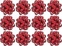 Vista 29 de The Gift Wrap Company Lazos decorativos de confeti para regalo, grandes, color blanco, paquete de 12