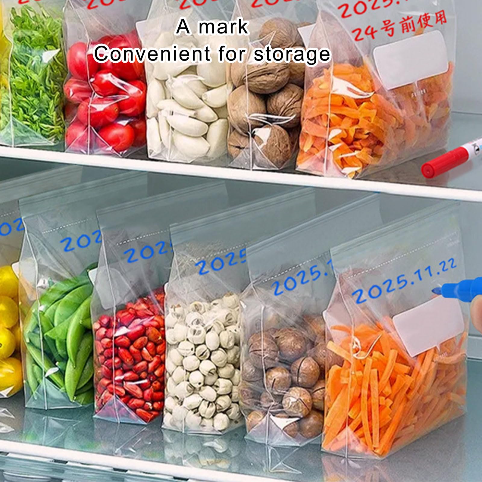 Marker Gefrierschrank Stift schnell trocknende Tinte Ölbasis kältebeständig Kennzeichnung Kühlschrank Lebensmittelverpackungen