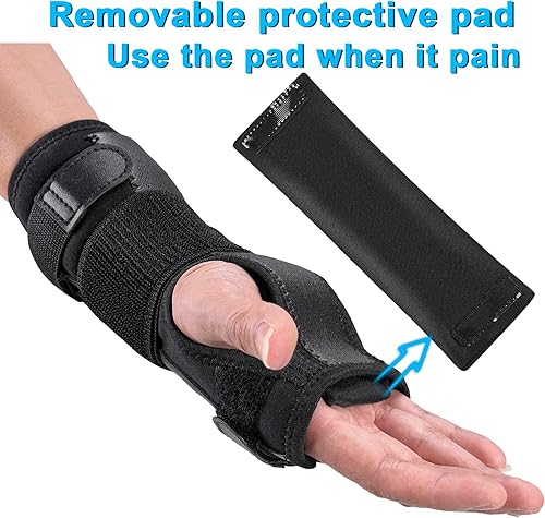 Miniatura 2 de Férula de muñeca para síndrome de túnel carpiano, muñequera de compresión ajustable para mano derecha e izquierda, alivio del dolor para artritis,