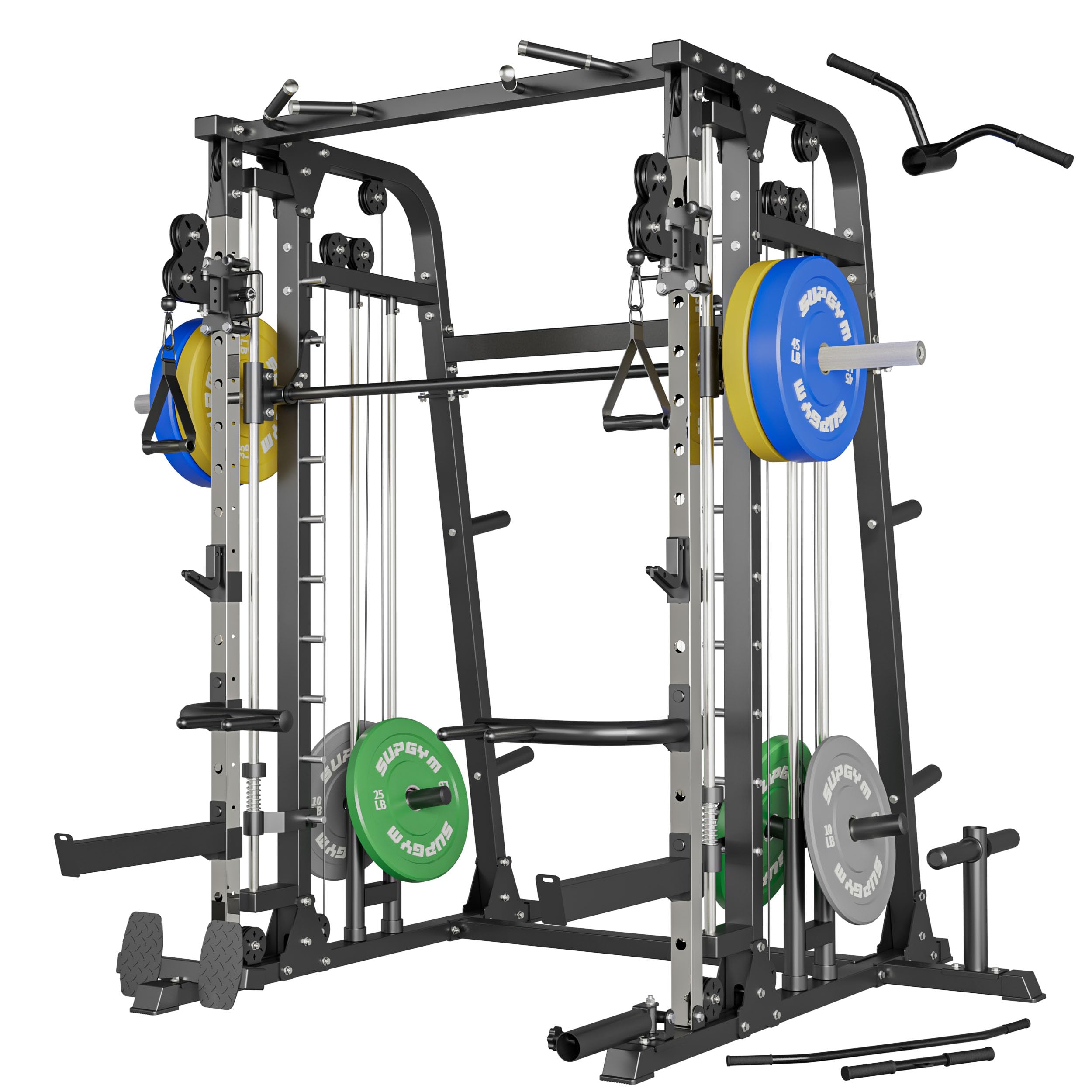 Amazon.co.jp: SUPGYM 1800ポンド スミスマシン/多機能パワーケージ