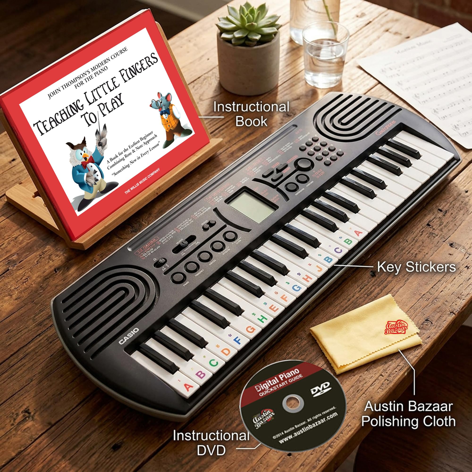 Amazon.co.jp: カシオ SA-81 44キーミニキーボードセット 電源 キー