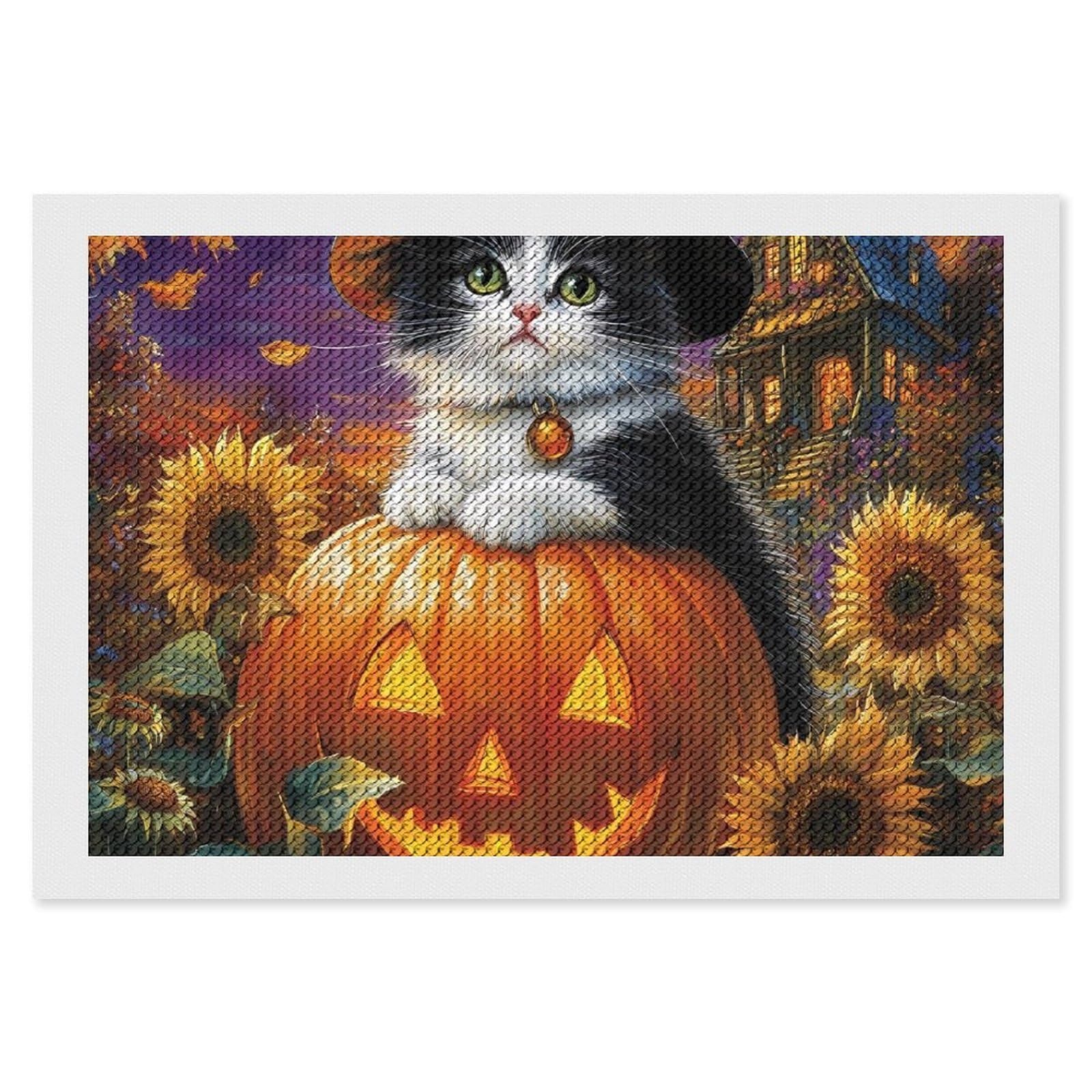 Amazon | CSIVKEJ ハロウィンダイヤモンドペインティングキット、5D