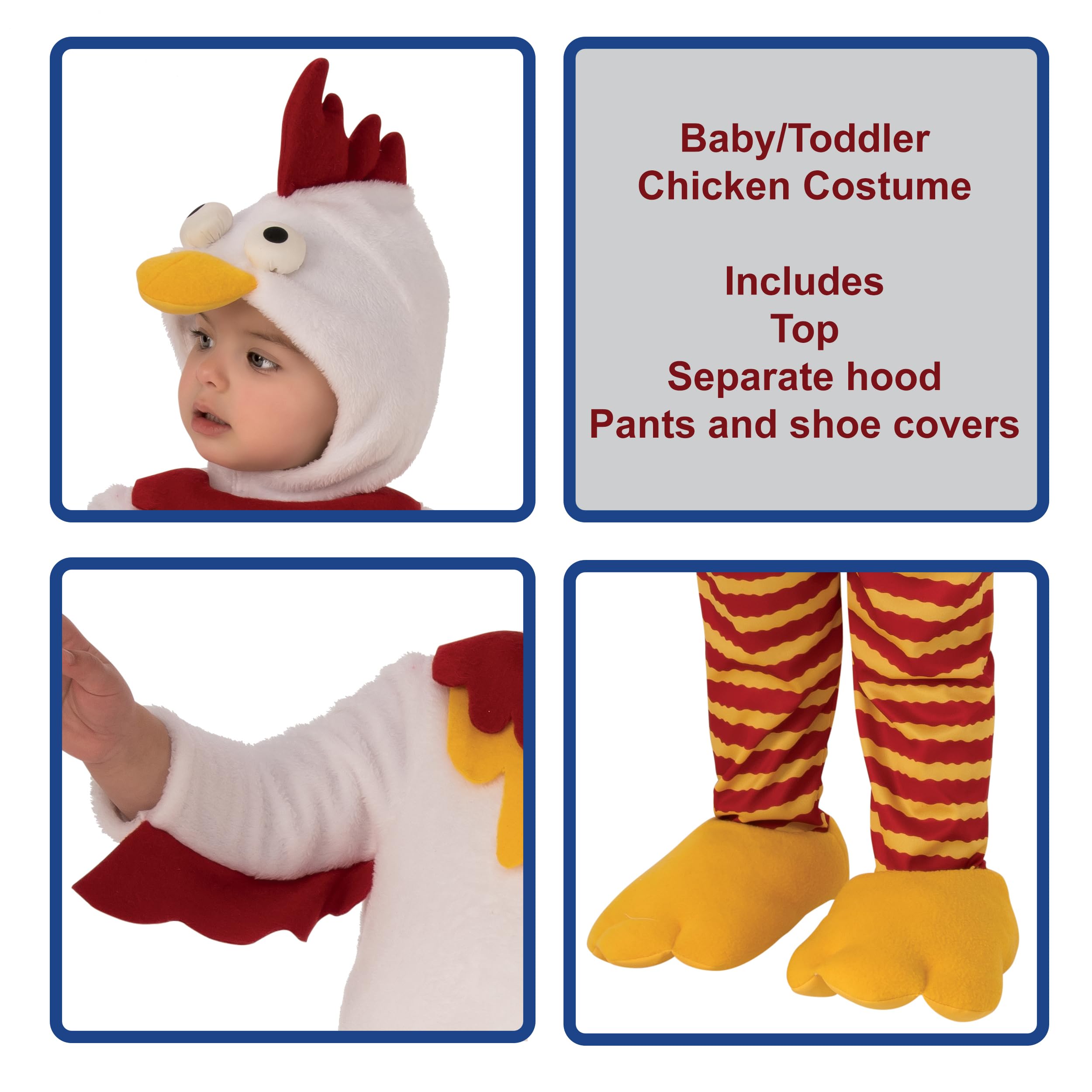 Rubie's - Disfraz de pollo Little Cuties de la colección Opus para bebés y niños pequeños