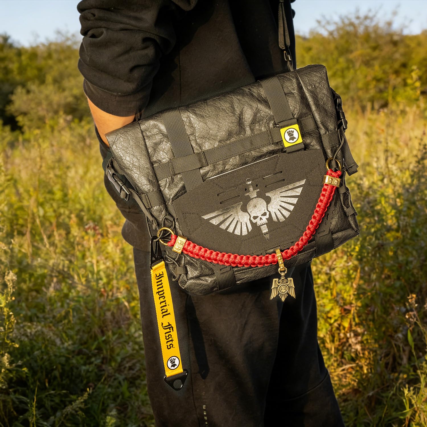 Starforged Warhammer 40K Space Marins Astartes Fahrrad-Reisetasche Herren Mode Accessoires, Alles Set, 230 * 250 * 110mm, Reiserucksäcke