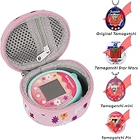 Vista 5 de Risou Funda portátil compatible con Tamagotchi PixTamagotchi OriginalTamagotchi On Virtual Pet Electronic Game Virtual Pet.-Rosa